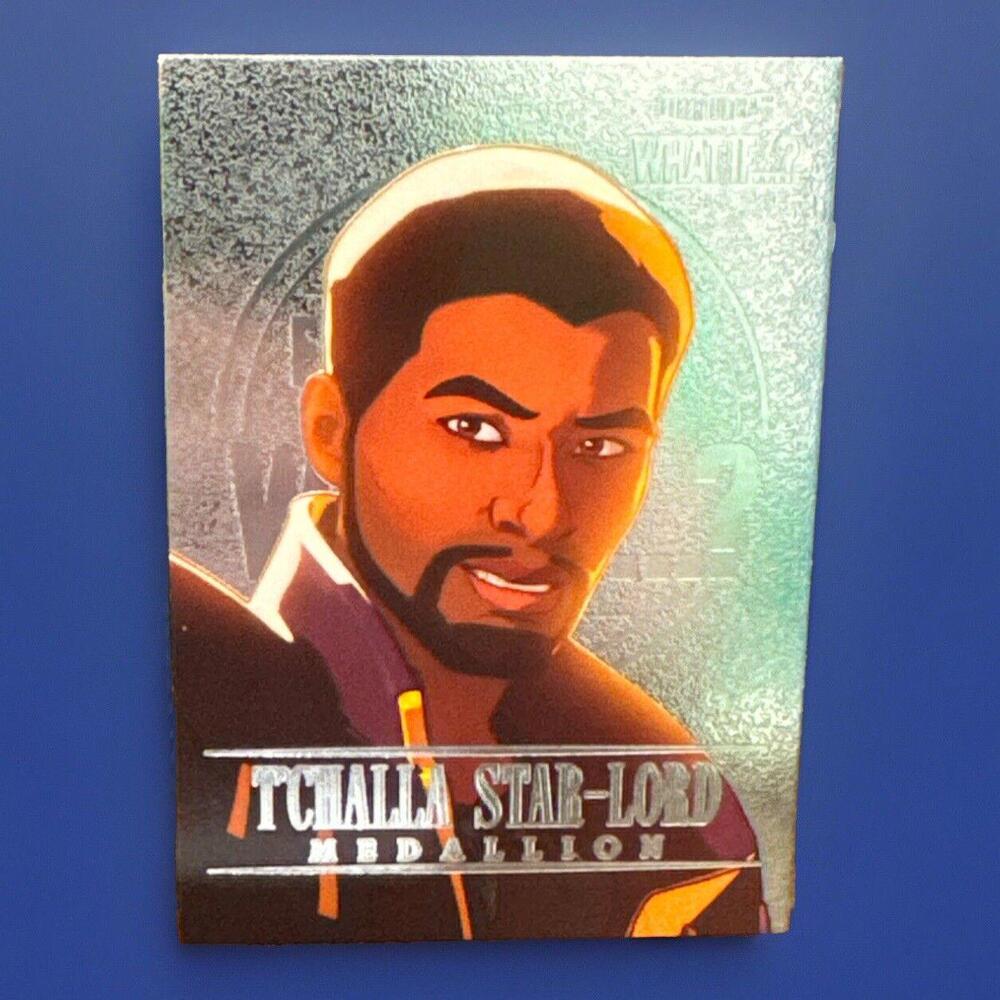 2023 Upper Deck Marvel What If? Medallion #M25 T'Challa Star-Lord SSP Card